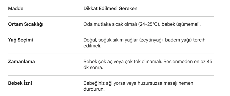 Bebek Masajı Nasıl Yapılır?