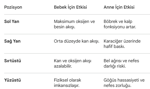 Hamilelikte Yatış Pozisyonu